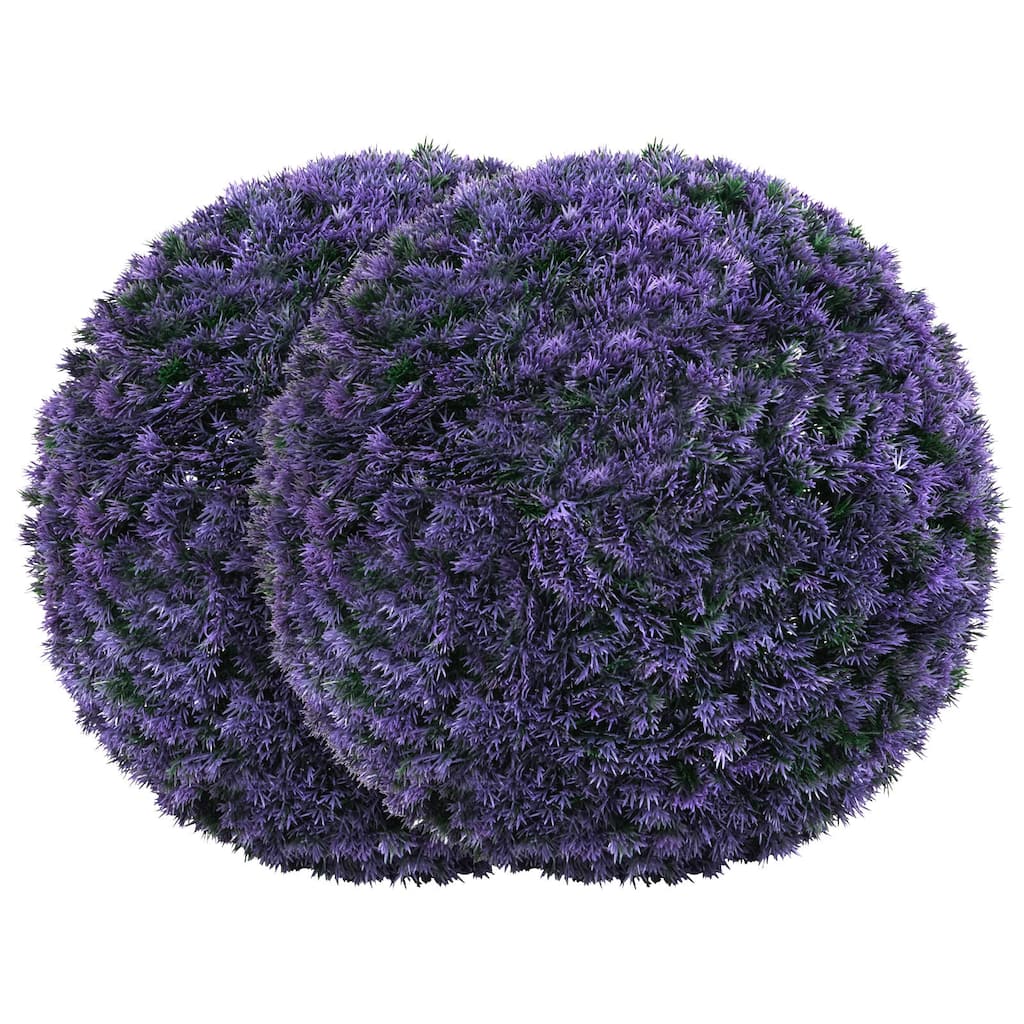 Costway 2 PCS 15" Artificial Plant Boxwood Topiary Ball Faux Lavender - See Details
