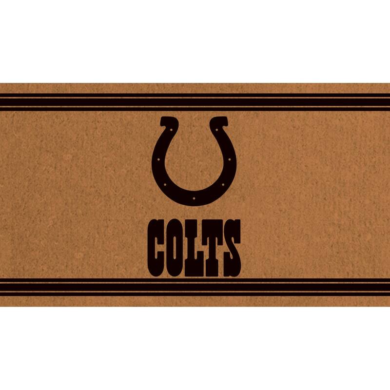 Indianapolis Colts PVC Door Mat - Black
