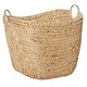 preview thumbnail 33 of 69, Handmade Dried Plant Wicker Contemporary Storage Basket