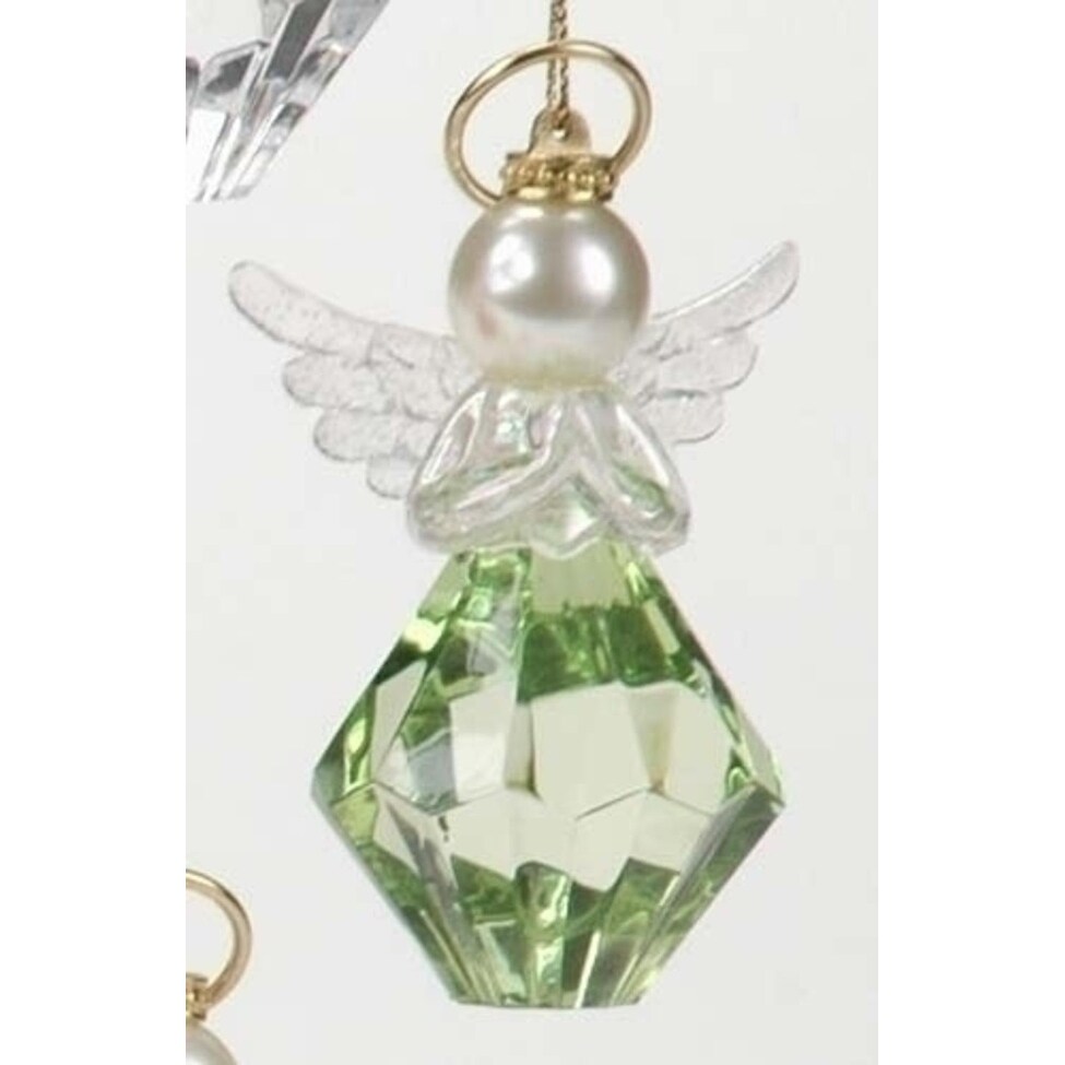 Shop Pack Of 12 August Birthstone Acrylic Christmas Angel