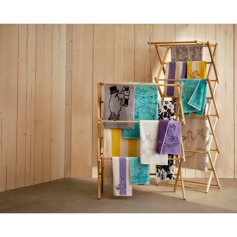 Moomin by Arabia Bath Towel 27.5x55in Snufkin Mint - 27.5 x 55"
