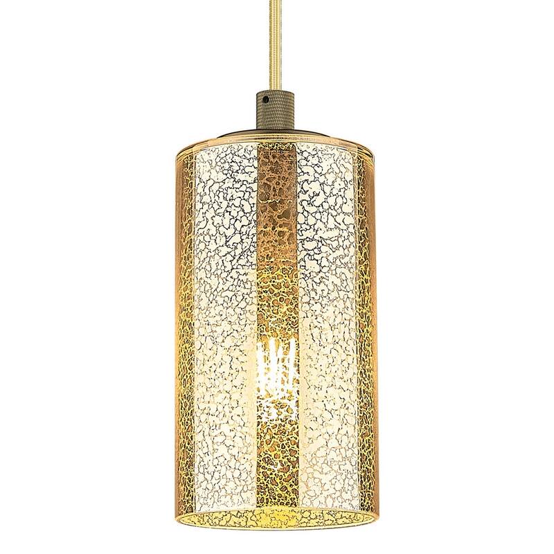 Innovations Lighting 434-1P-G434-7ME Crown Point 8" Tall Cord Hung - Brushed Brass