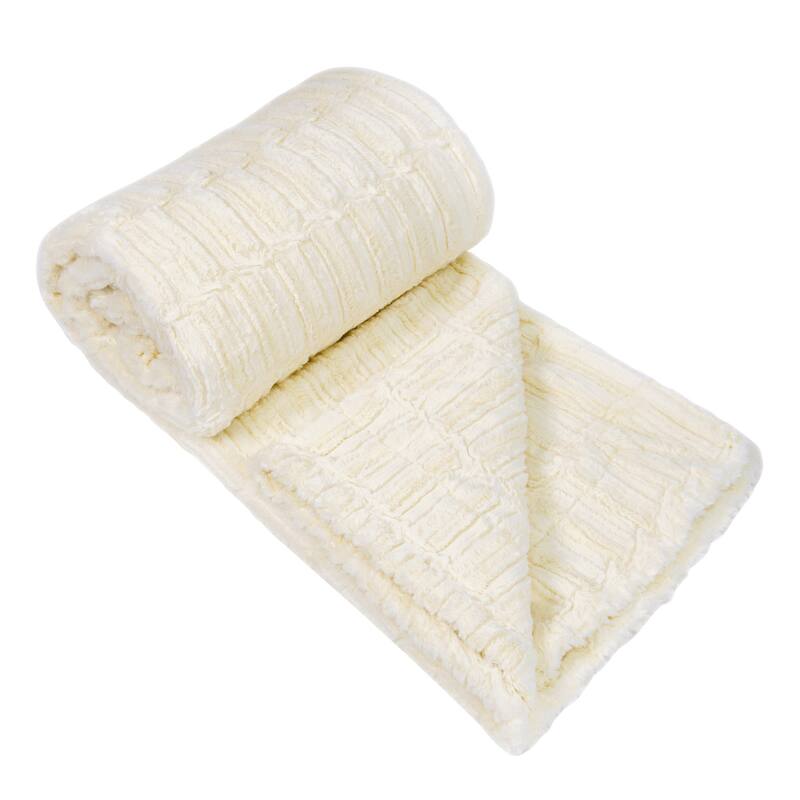 Saga Double Sided FauxFur Throw