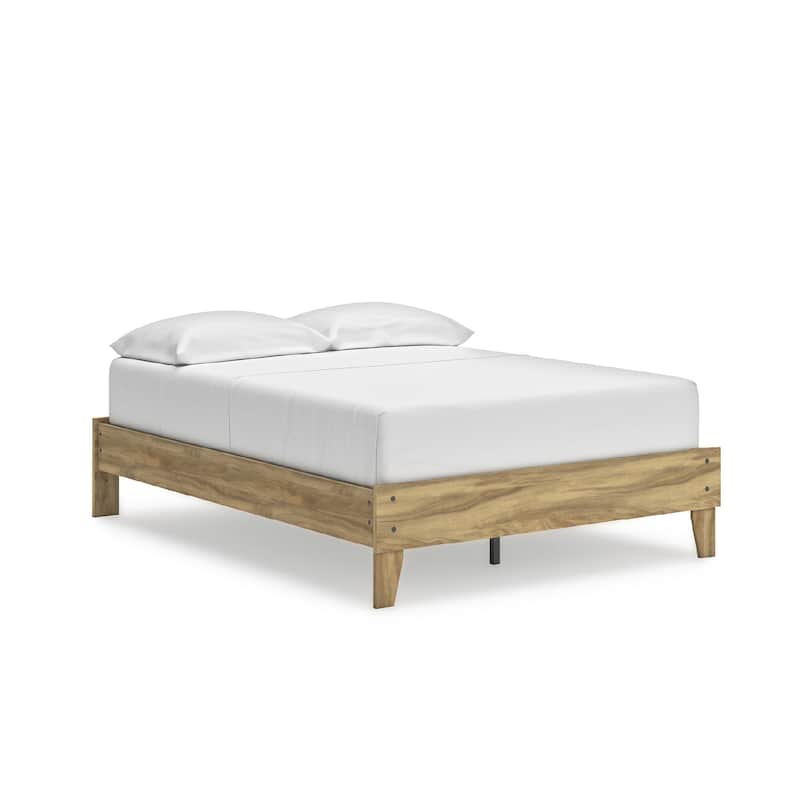 Signature Design by Ashley Bermacy Light Brown Platform Bed