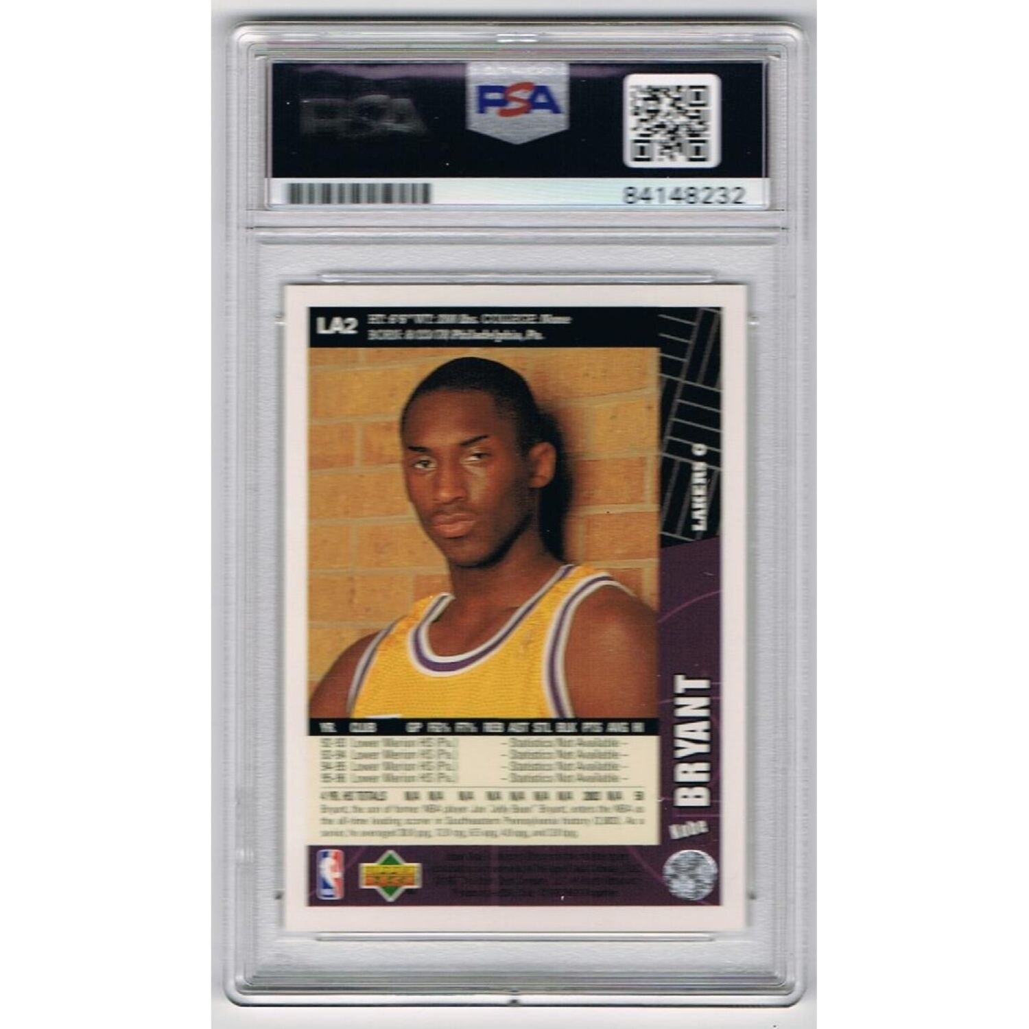 Kobe Bryant Autographed Upper Deck 1996 1997 Collectors Choice 