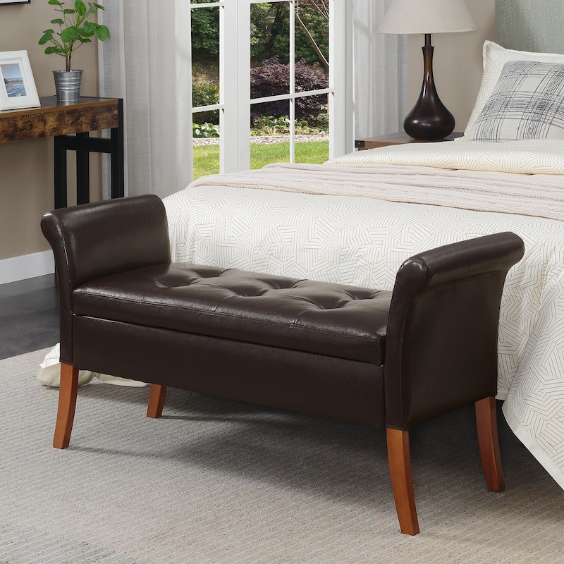 Convenience Concepts Designs4Comfort Garbo Entryway Storage Bench