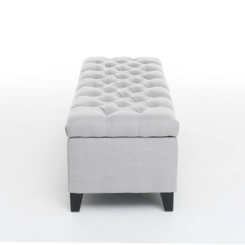 Ottilie Button-tufted Storage Ottoman Bench by Christopher Knight Home