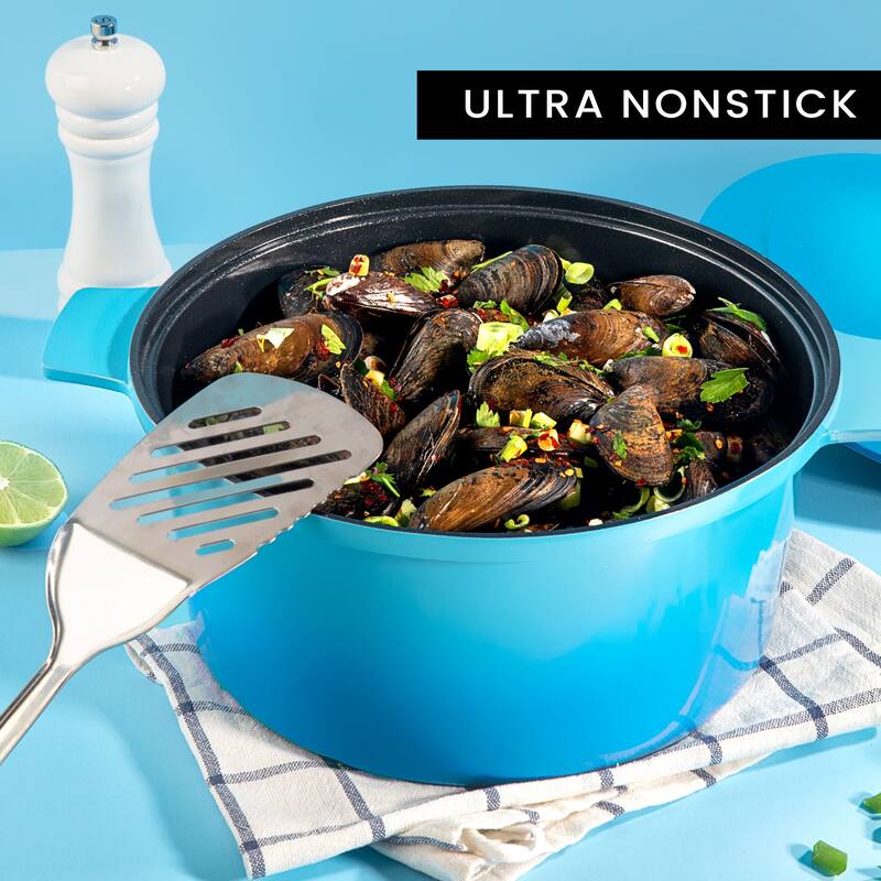 Granitestone Dutch Oven 5 Qt Nonstick Cooking Pot With Lid