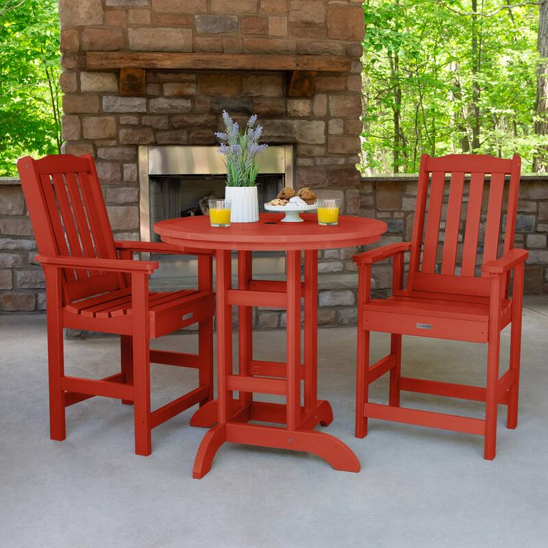 Lehigh 3-piece Counter Height Outdoor Dining Set - 36" Round Table
