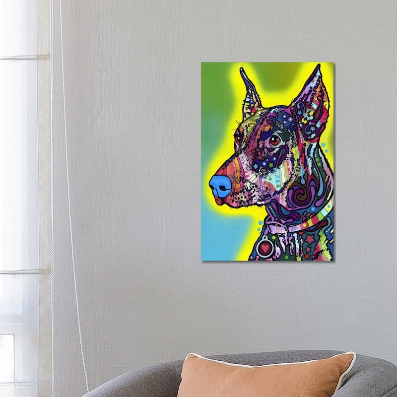 iCanvas "Doberman" by Dean Russo Canvas Print - 26x18x1.5