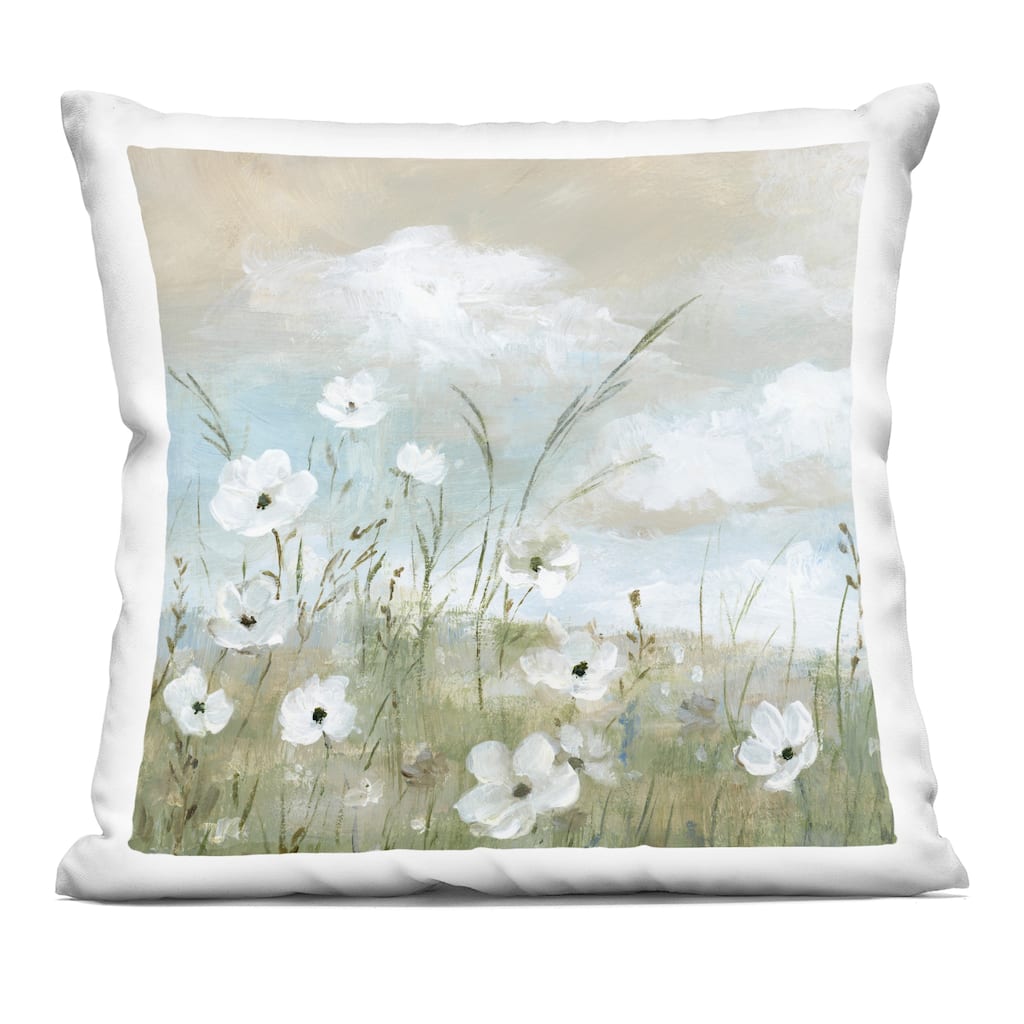 Stupell Clouds Beyond Meadow Decorative Printed Throw Pillow Design by Nan