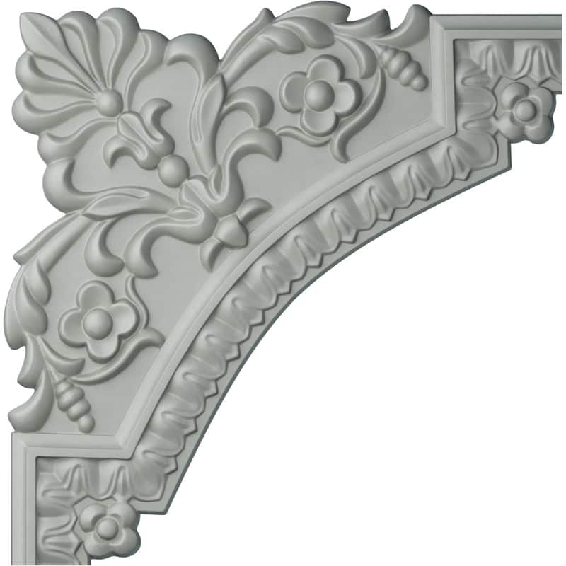 11 3/4"W x 11 3/4"H Lanarkshire Panel Moulding Corner (matches moulding PML01X00LA) - 12-Pack