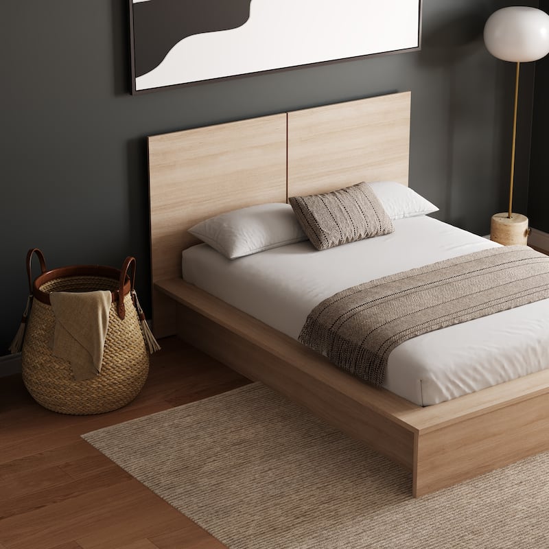 James Platform Bed with Headboard
