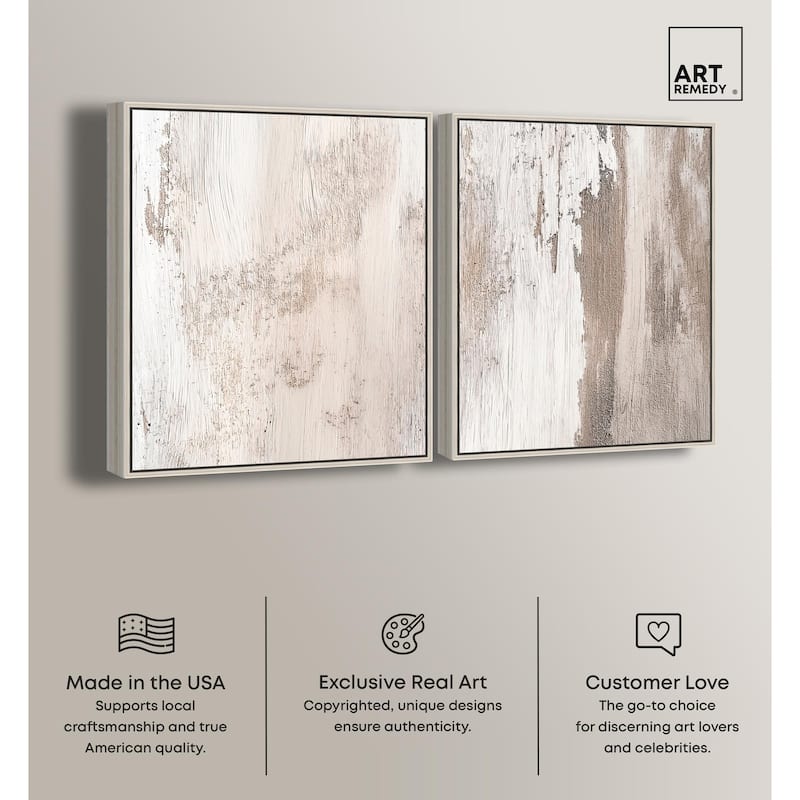 Striated Texture III Canvas Set of 2 by Art Remedy