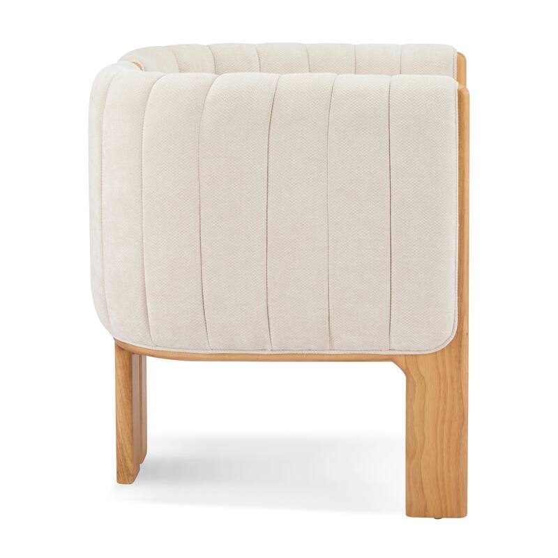 Christopher Knight Home - Chris Upholstered Boucle Dining Chairs with Rubberwood Frame Set of 4