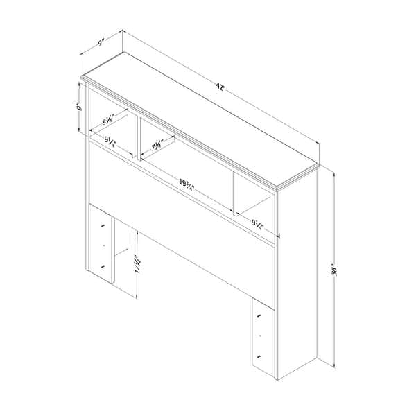 South Shore Summer Breeze Bookcase headboard