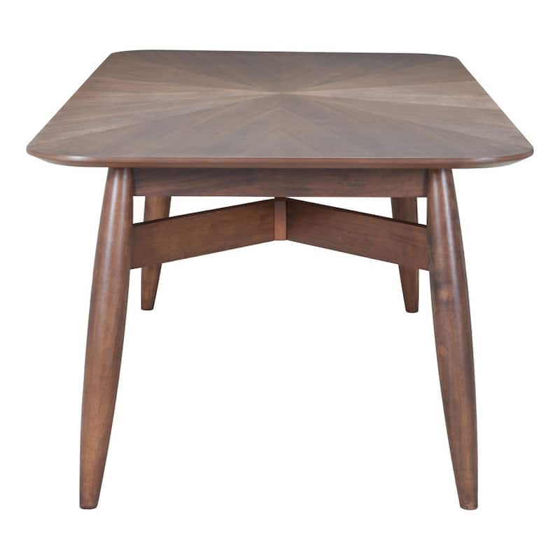 HomeRoots 78" Espresso Solid Wood Dining Table - 78 in. x 29.9 in. x 40 in.