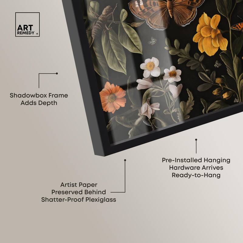 Winged Visitors I Shadowbox by Art Remedy