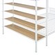 preview thumbnail 10 of 12, Twin Over Full Metal Bunk Bed with 5-Tier Storage Shelves, Built-In Side Shelf, and Sturdy Frame for Kids or Guest Room