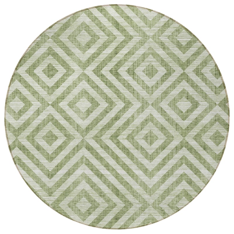 HomeRoots Geometric Transitional Rectangle Outdoor Rug