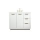 preview thumbnail 1 of 2, Elegant Lighting VF19442 Blake 42" Free Standing Single Basin Vanity White - Painted