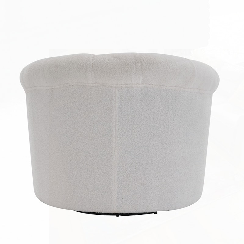Single Sofa Armchair with Lounge Seat and Ottoman