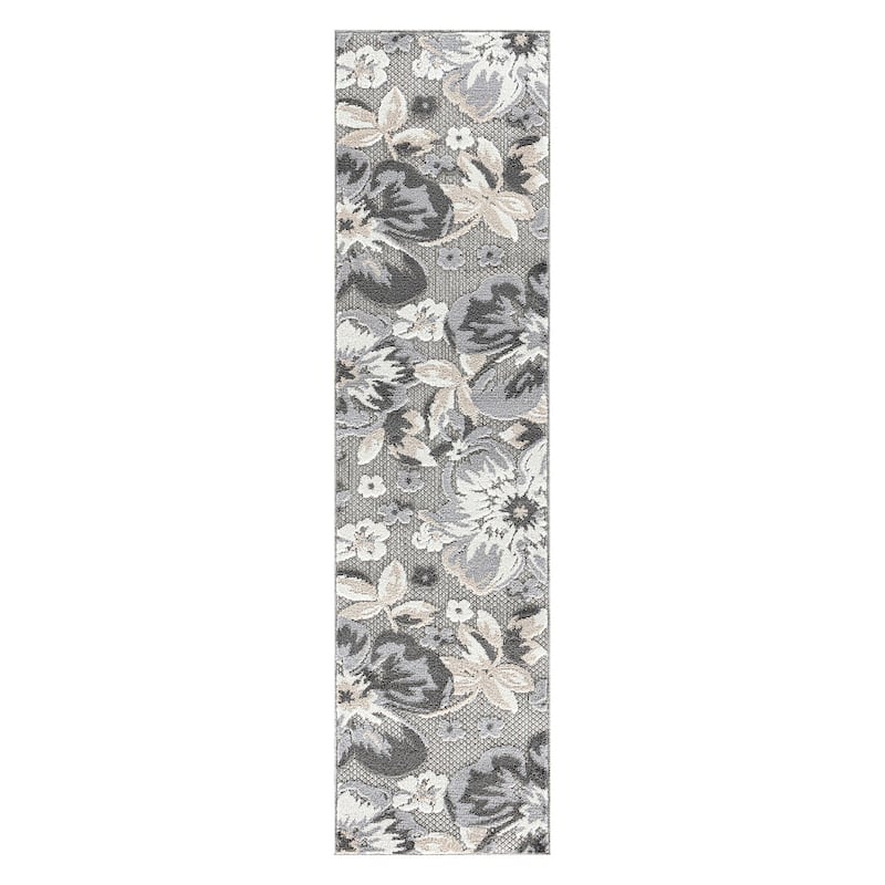 Bergamo Contemporary Floral Indoor/Outdoor Area Rug