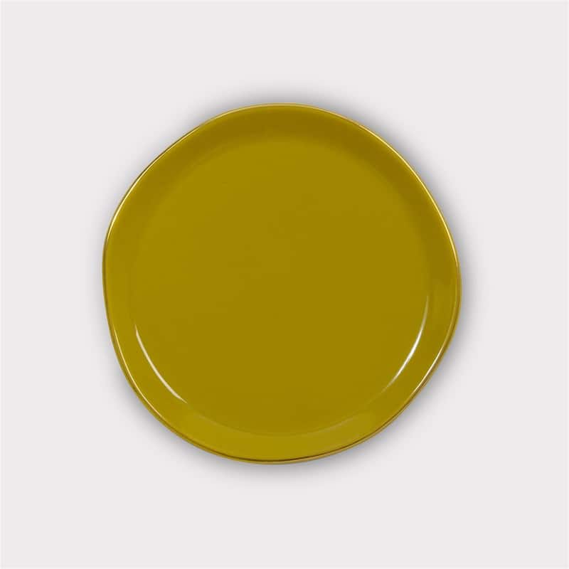 Good Morning Plate Amber Green - Amber Green
