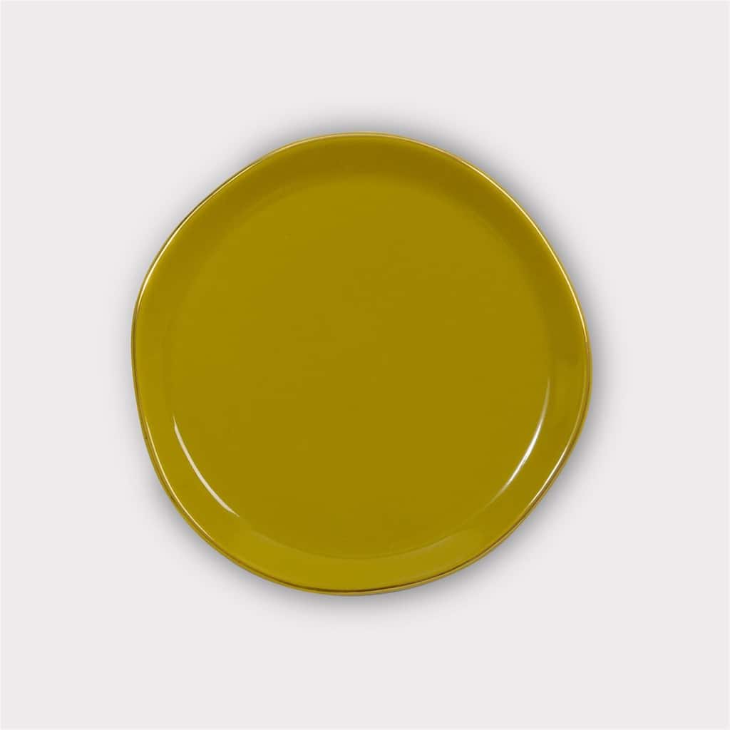 Good Morning Plate Amber Green - Amber Green
