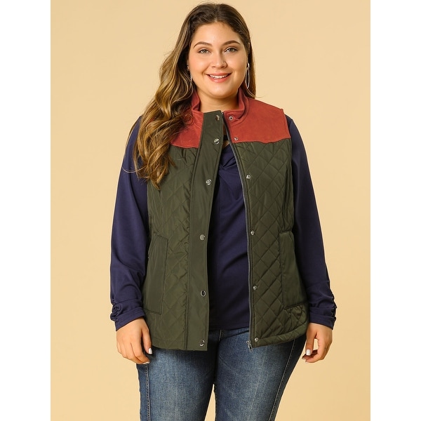 plus size quilted vests