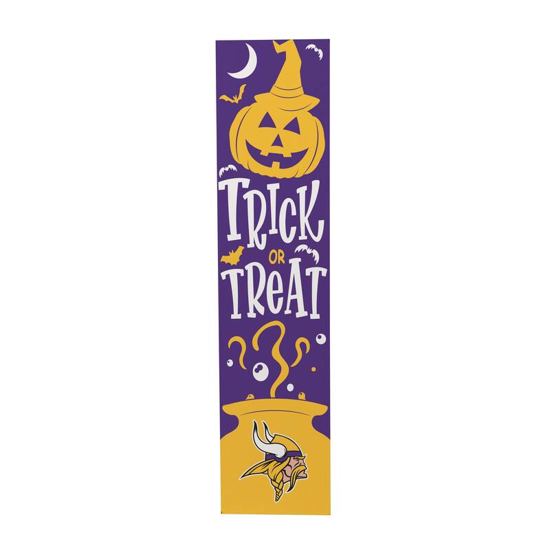 47" Double Sided Seasonal Porch Leaner, Minnesota Vikings - 47" x 11.25"