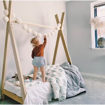 American Furniture Classics Model TWIN TEEPEE Twin Size Teepee Bed with Raised Base