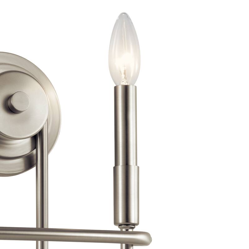 Kichler Lighting Capitol Hill 2-Light Wall Sconce Brushed Nickel