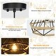 preview thumbnail 8 of 8, Vintage Pendant Light, Hemp Rope Rattan Hanging Light Retro Industrial Style