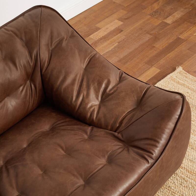 Luxury Genuine Leather Lounge Sofa Chair
