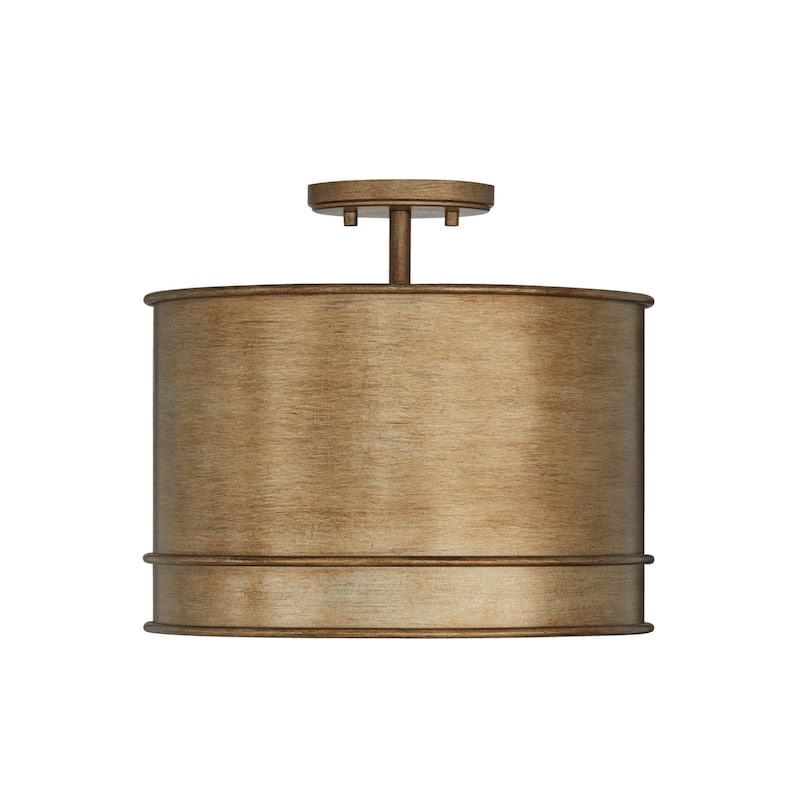 Nole 1-light Mystic Luster Convertible Pendant/ Semi-Flush Mount