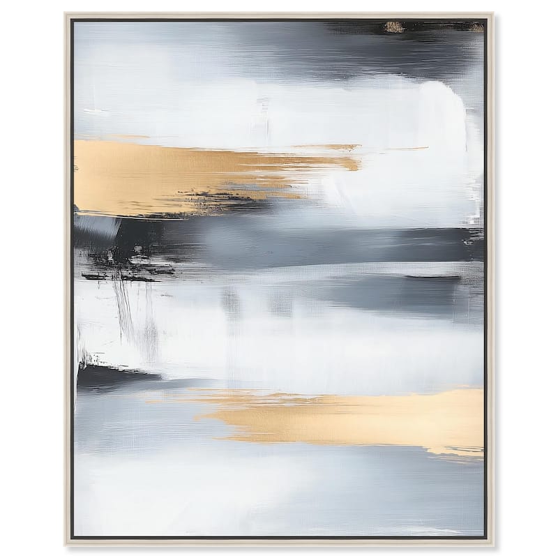 Visual Gold Vortex II Canvas by Art Remedy - 20" x 24" - Silver