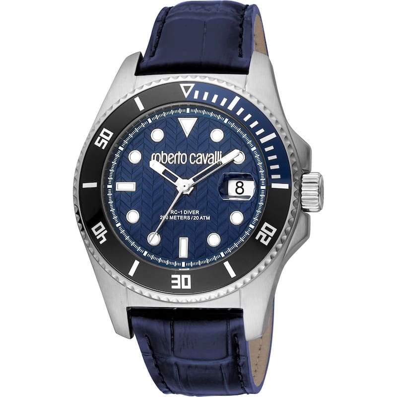 Roberto Cavalli Men's Classic Blue Dial Watch - RC5G042L0025 - 6 (36)