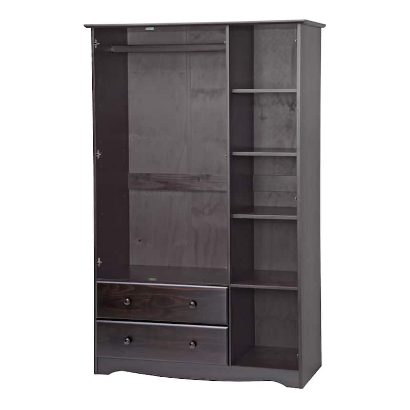 Palace Imports 100% Solid Wood Grand Wardrobe Armoire