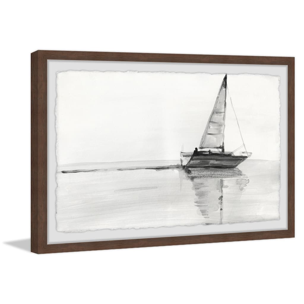 Sail with Me Framed Wall Art, Elegant Home Touch - Sophisticated Artwork for Refined Décor