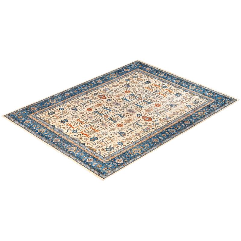 Serapi One-of-a-Kind Hand-Knotted Area Rug - Ivory - 9' 0" x 11' 10"