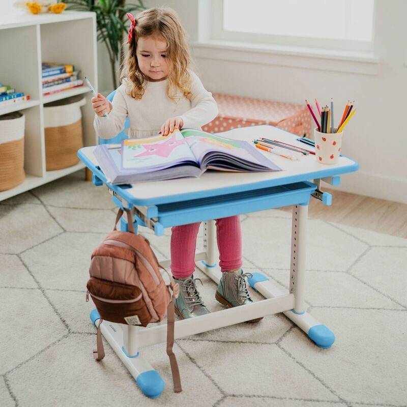 Mount-It Kids Desk and Chair Set for Ages 3 to 10 Pink