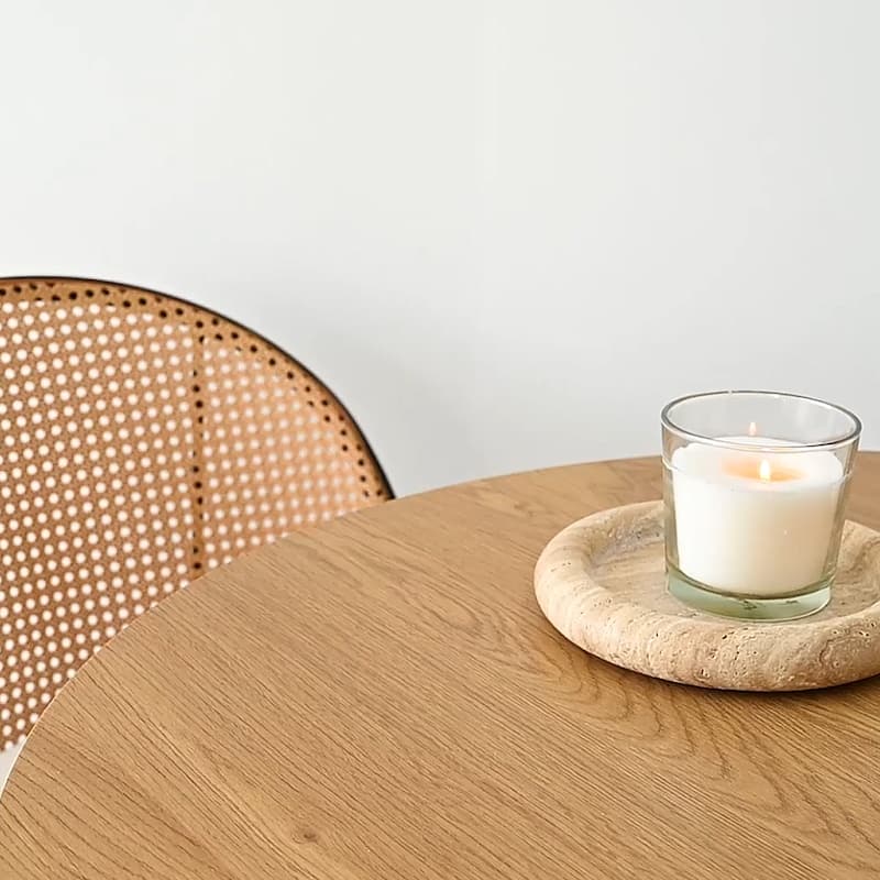 35" Fixed Pedestal Dining Table