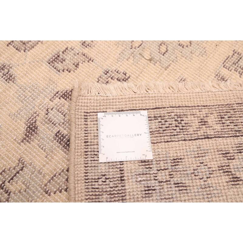 ECARPETGALLERY Hand-knotted Jules Serapi Light Khaki Wool Rug - 5'6 x 7'9