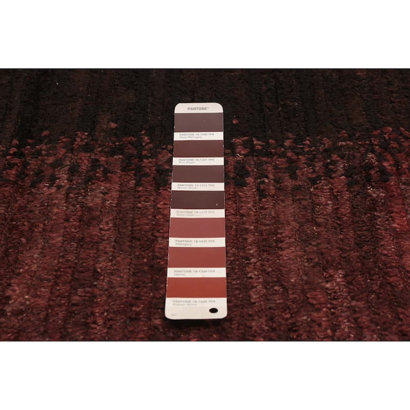 ECARPETGALLERY Hand-knotted Finest Peshawar Ziegler Red Wool Rug - 6'4 x 10'4