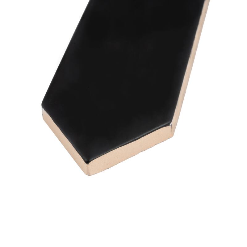 Apollo tile 2" x 10" Piquet Matte Black Ceramic Tile (5.38 sq ft/case) - 44 Pack