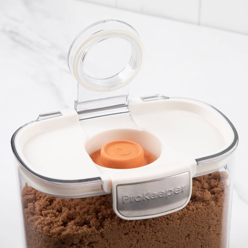 ProKeeper+ 9 Piece Clear Plastic Airtight Food Flour and Sugar Baker's Kitchen Storage Organization Container