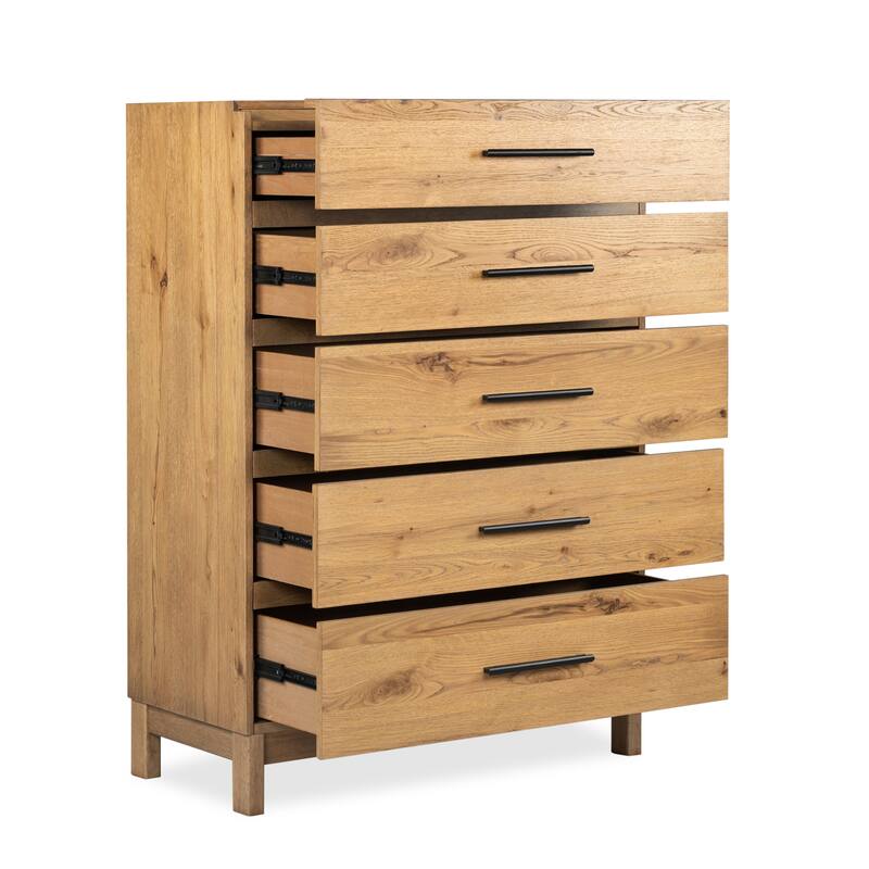Magnussen Home Davenport Rustic Caramel Drawer Chest