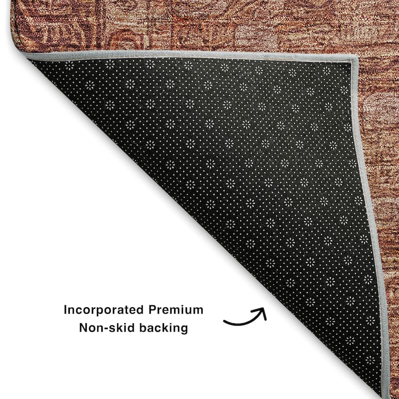 Premium Washable Super Soft Vintage Traditional Mayfield Rug