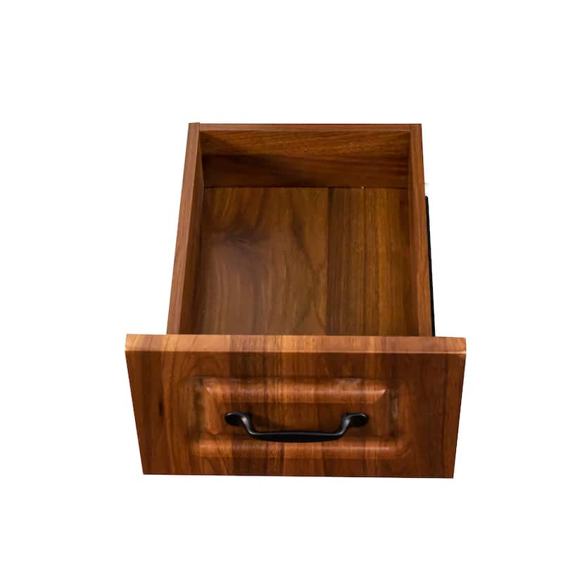 2-in-1 L Shaped Computer Desk with Drawers, Bookshelf and Hutch